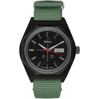 Uhr Kelton Octogone Noir 40 mm Homme Uhr Kelton Octogone Noir 40 mm Homme