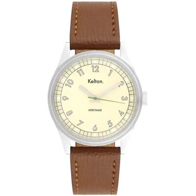 Uhr Kelton Héritage Beige 38 mm Mixte Uhr Kelton Héritage Beige 38 mm Mixte