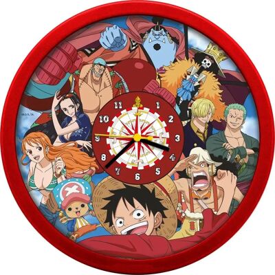 Kinderuhr Kids Licensing One Piece Rouge 24,5 cm Mixte Kinderuhr Kids Licensing One Piece Rouge 24,5 cm Mixte