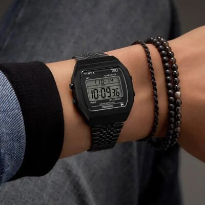 Uhr Timex 80 Steel Noir 36 mm Mixte Uhr Timex 80 Steel Noir 36 mm Mixte