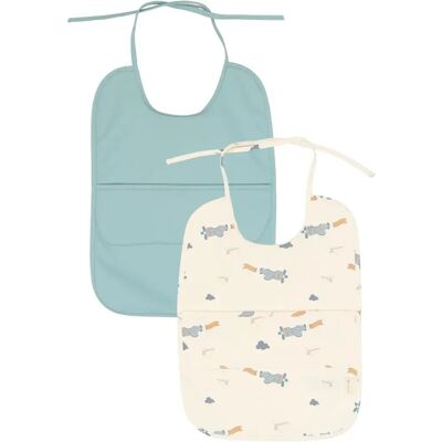 Baby Lätzchen Fabelab (x2) Bleu TU Mixte Baby Lätzchen Fabelab (x2) Bleu TU Mixte