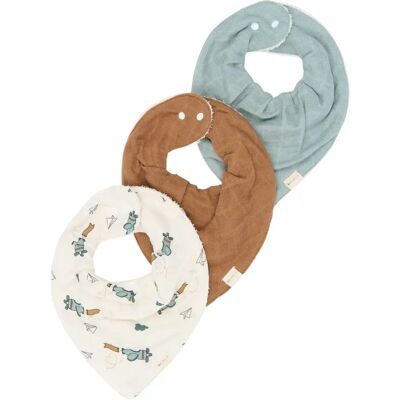 Bandana-Lätzchen Baby Fabelab Air Plane (x3) Bleu TU Mixte Bandana-Lätzchen Baby Fabelab Air Plane (x3) Bleu TU Mixte