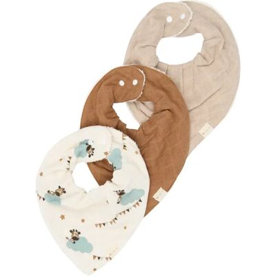 Bandana-Lätzchen Baby Fabelab Giraffe On The Air (x3) Marron TU Mixte Bandana-Lätzchen Baby Fabelab Giraffe On The Air (x3) Marron TU Mixte