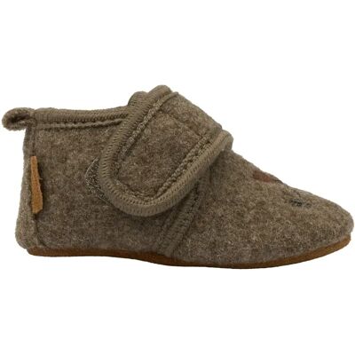 Bestickte Wollschühchen für Babys Mikk-Line Marron 0/6 mois Mixte Bestickte Wollschühchen für Babys Mikk-Line Marron 0/6 mois Mixte