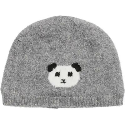 Weicher Strickmütze mit Panda-Intarsienmuster für Babys s.Oliver Gris 47 cm Mixte Weicher Strickmütze mit Panda-Intarsienmuster für Babys s.Oliver Gris 47 cm Mixte