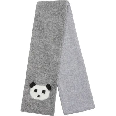 Strickschal mit Panda-Muster in Intarsien für Babys s.Oliver Gris TU Mixte Strickschal mit Panda-Muster in Intarsien für Babys s.Oliver Gris TU Mixte