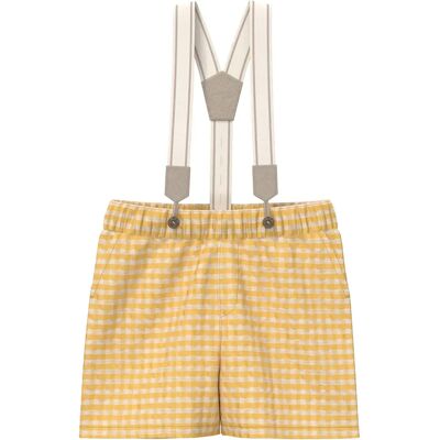 Weicher Baumwollshorts mit Trägern für Babys s.Oliver Beige 9 Monate Mixte Weicher Baumwollshorts mit Trägern für Babys s.Oliver Beige 9 Monate Mixte