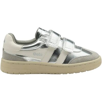 Kinder Schuhe Gola Viper Glimmer Strap Argenté 35 Mixte Kinder Schuhe Gola Viper Glimmer Strap Argenté 35 Mixte