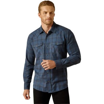 Überhemd Ariat Holland Retro Bleu 2XL Homme Überhemd Ariat Holland Retro Bleu 2XL Homme
