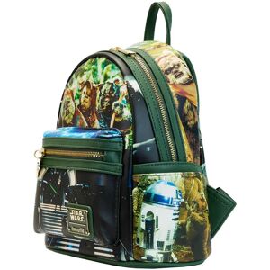 Rucksack Frau Loungefly Star Wars Scenes Return Of The Jedi Vert 22,5x25x11,25 cm Femme Rucksack Frau Loungefly Star Wars Scenes Return Of The Jedi Vert 22,5x25x11,25 cm Femme
