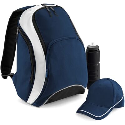 Rucksack mit seitlichen Reißverschlusstaschen Bag Base Bleu 21 L Mixte Rucksack mit seitlichen Reißverschlusstaschen Bag Base Bleu 21 L Mixte
