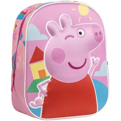 Rucksack Cerda Peppa Pig 3D Rose 25x31x10 cm Mixte Rucksack Cerda Peppa Pig 3D Rose 25x31x10 cm Mixte