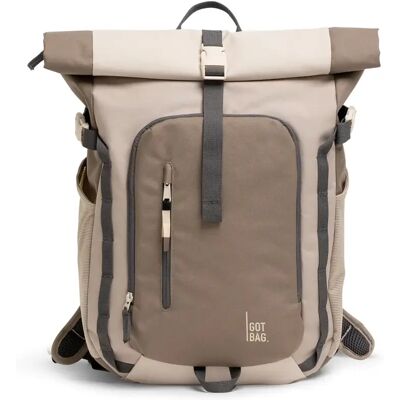 Rucksack Got Bag Rolltop adventure Monochrome Beige TU Mixte Rucksack Got Bag Rolltop adventure Monochrome Beige TU Mixte