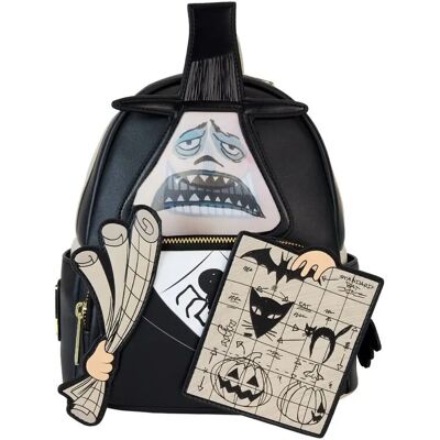 Rucksack Loungefly Disney The Nightmare Before Christmas Mayor with Plans lenticular Noir 22,5x26,25x11,25 cm Mixte Rucksack Loungefly Disney The Nightmare Before Christmas Mayor with Plans lenticular Noir 22,5x26,25x11,25 cm Mixte