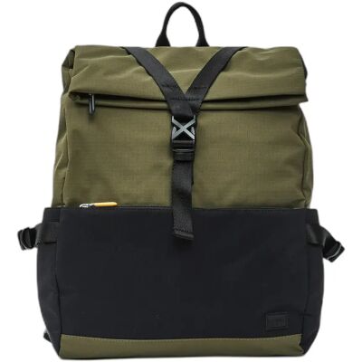Roll-Top Laptop-Rucksack mit Schnalle Mandarina Duck Y-Lite Vert 43x31,5x12,5 cm Mixte Roll-Top Laptop-Rucksack mit Schnalle Mandarina Duck Y-Lite Vert 43x31,5x12,5 cm Mixte