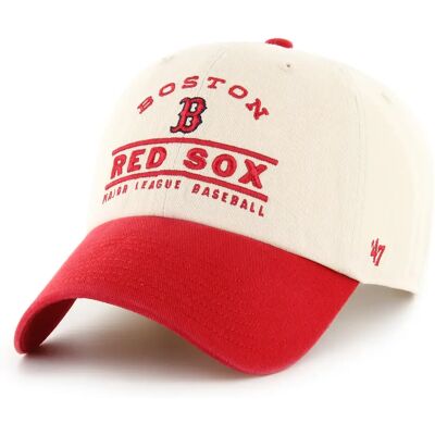 Baseball Kappe 47Brand MLB Boston Red Sox Windham Clean Up Beige TU Mixte Baseball Kappe 47Brand MLB Boston Red Sox Windham Clean Up Beige TU Mixte