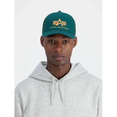 Trucker-Cap Alpha Industries Basic Vert TU Mixte Trucker-Cap Alpha Industries Basic Vert TU Mixte