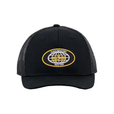 Trucker Cap Alpha Industries World Noir TU Mixte Trucker Cap Alpha Industries World Noir TU Mixte