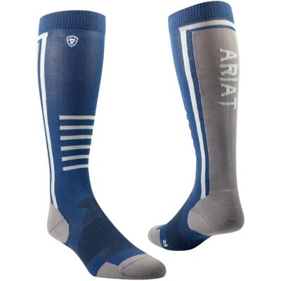 Reitsocken Ariat TEK Slimline Performance Bleu TU Homme Reitsocken Ariat TEK Slimline Performance Bleu TU Homme