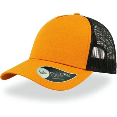 Trucker-Cap aus Baumwolle Atlantis Headwear Rapper Orange TU Mixte Trucker-Cap aus Baumwolle Atlantis Headwear Rapper Orange TU Mixte