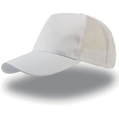 Trucker-Cap aus Baumwolle Atlantis Headwear Rapper Blanc TU Mixte Trucker-Cap aus Baumwolle Atlantis Headwear Rapper Blanc TU Mixte