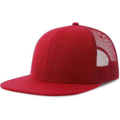Snapback-Trucker-Cap Atlantis Headwear Mesh-S Rouge 58 cm Mixte Snapback-Trucker-Cap Atlantis Headwear Mesh-S Rouge 58 cm Mixte