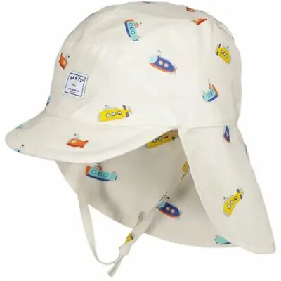 Barts Leif Cap Creme - UV-Schutz, Hintere Krempe, Allover-Aufdruck - Kinder Barts Leif Cap Creme - UV-Schutz, Hintere Krempe, Allover-Aufdruck - Kinder