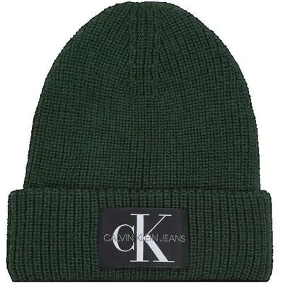 Monogramm-Mütze Calvin Klein Vert TU Homme Monogramm-Mütze Calvin Klein Vert TU Homme