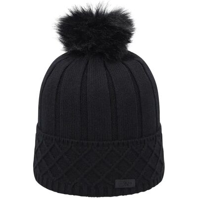 Strickmütze mit Fleece-Futter Damen CMP Noir TU Femme Strickmütze mit Fleece-Futter Damen CMP Noir TU Femme