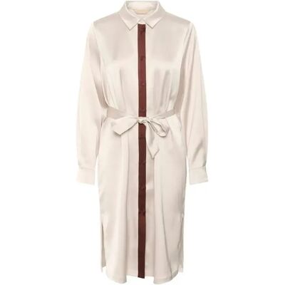 Hemdblusenkleid mit Gürtel Damen CULTURE Annabelle Beige S Femme Hemdblusenkleid mit Gürtel Damen CULTURE Annabelle Beige S Femme