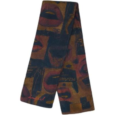 Kopftuch Damen Desigual Bocas Marron TU Femme Kopftuch Damen Desigual Bocas Marron TU Femme