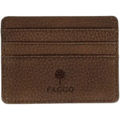 Kartenhalter aus Leder Faguo Marron TU Mixte Kartenhalter aus Leder Faguo Marron TU Mixte