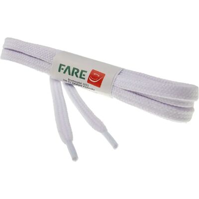 Flache Schnürsenkel Fare BA 162 Blanc 100 cm Mixte Flache Schnürsenkel Fare BA 162 Blanc 100 cm Mixte