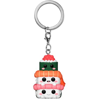 Schlüsselanhänger Funko Kawaii Foodies Sushi Stack Blanc TU Mixte Schlüsselanhänger Funko Kawaii Foodies Sushi Stack Blanc TU Mixte