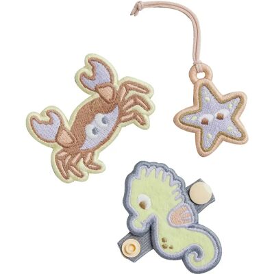 Textil-Patch für Kinder Got Bag Seahorse (x3) Multicolore TU Mixte Textil-Patch für Kinder Got Bag Seahorse (x3) Multicolore TU Mixte