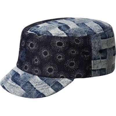 Militärmütze Kangol Denim Mashup Bleu TU Mixte Militärmütze Kangol Denim Mashup Bleu TU Mixte