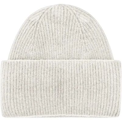 Mütze KnowledgeCotton Apparel RWS Cashmere Rib Blanc TU Mixte Mütze KnowledgeCotton Apparel RWS Cashmere Rib Blanc TU Mixte