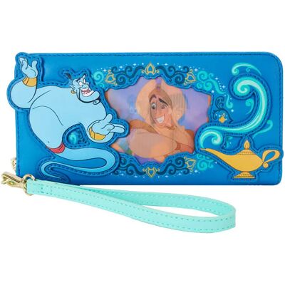 Lentikular-Geldbörse, Mädchen Loungefly Disney Aladdin Jasmine Bleu 20x10 cm Femme Lentikular-Geldbörse, Mädchen Loungefly Disney Aladdin Jasmine Bleu 20x10 cm Femme