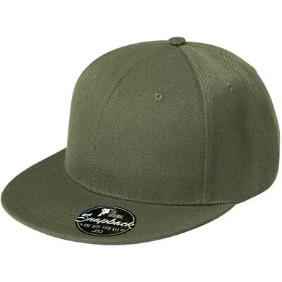 Snapback Cap Malfini Rap 6P 302 Vert TU Mixte Snapback Cap Malfini Rap 6P 302 Vert TU Mixte