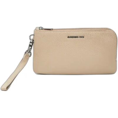 Damen Leder Geldbörse mit doppeltem Fach Mandarina Duck Beige 10x18,5x2,5 cm Femme Damen Leder Geldbörse mit doppeltem Fach Mandarina Duck Beige 10x18,5x2,5 cm Femme