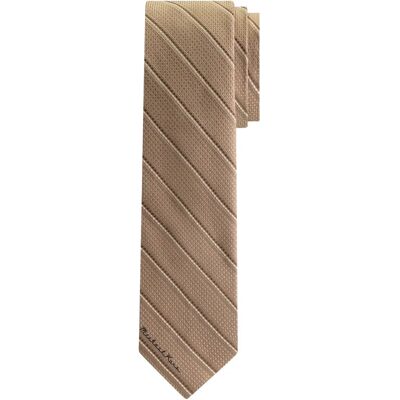 Krawatte Michael Kors Stripe MK Logo Marron TU Homme Krawatte Michael Kors Stripe MK Logo Marron TU Homme