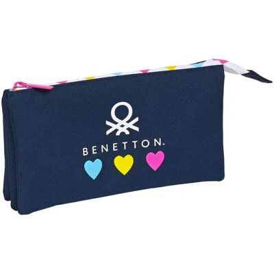 Dreierpack Safta Benetton Love Bleu 22x12x3 cm Mixte Dreierpack Safta Benetton Love Bleu 22x12x3 cm Mixte