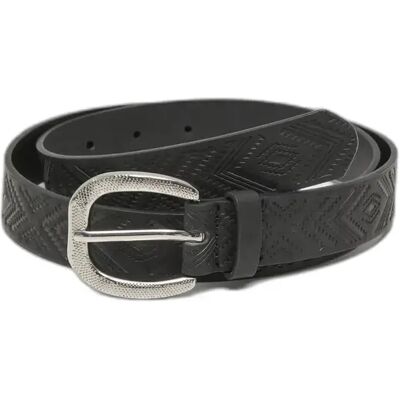 Ledergürtel Urban Classics Punched Pattern Noir S/M Mixte Ledergürtel Urban Classics Punched Pattern Noir S/M Mixte