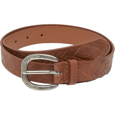 Ledergürtel Urban Classics Punched Pattern Marron S/M Mixte Ledergürtel Urban Classics Punched Pattern Marron S/M Mixte
