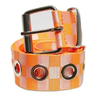 Karierter Gürtel mit Ösen Urban Classics Orange S/M Mixte Karierter Gürtel mit Ösen Urban Classics Orange S/M Mixte