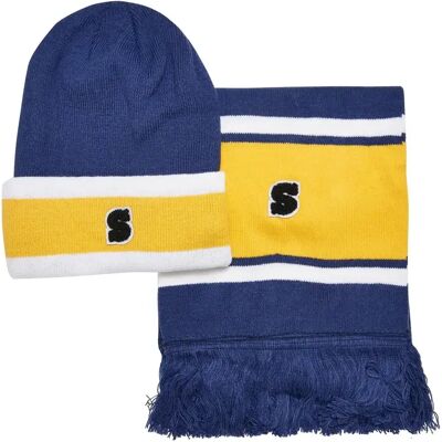 Mütze und Schal Urban Classics College Team Package Bleu TU Mixte Mütze und Schal Urban Classics College Team Package Bleu TU Mixte