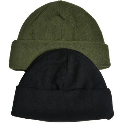 fleece Mützen Urban Classics (x2) Vert TU Mixte fleece Mützen Urban Classics (x2) Vert TU Mixte