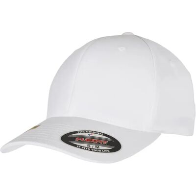Baseballcap aus recyceltem Polyester Flexfit Blanc S/M Mixte Baseballcap aus recyceltem Polyester Flexfit Blanc S/M Mixte