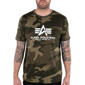 Alpha Industries Basic T-Shirt (100501) - oliv camo/weiß Alpha Industries Basic T-Shirt (100501) - oliv camo/weiß