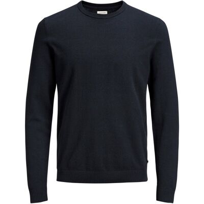Rundhals-Pullover Jack & Jones Basic Blau S Homme Rundhals-Pullover Jack & Jones Basic Blau S Homme